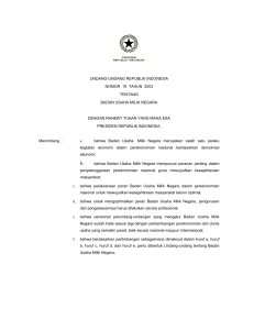 undang-undang republik indonesia nomor 19 tahun 2003 tentang