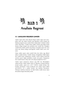 bab 1 Analisis Regresi