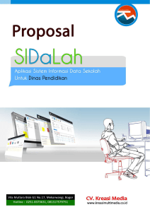 Proposal Aplikasi Sistem Informasi Data Sekolah