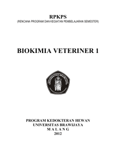 biokimia veteriner 1 - Prof. Dr. Aulanni`am, DVM., DES.