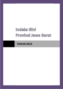 Indeks Gini Provinsi Jawa Barat 2014