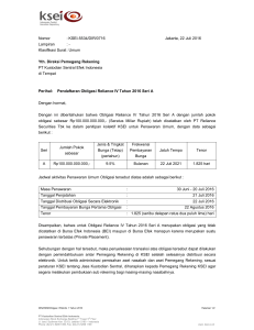 KSEI-5534/DIR/0716 Jakarta, 22 Juli 2016 Lampiran :