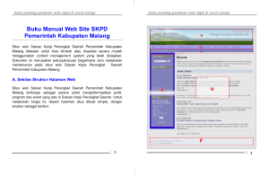 Buku Manual Web Site SKPD - Sistem Informasi Daerah Kabupaten