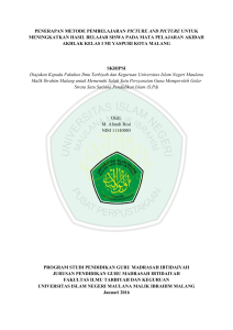 penerapan metode pembelajaran picture and picture untuk