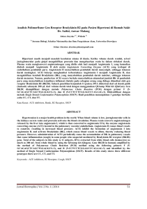 Journal_Analisis Polimorfisme Gen Reseptor