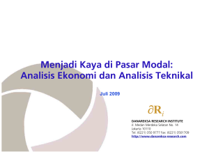 Menjadi Kaya di Pasar Modal: Analisis Ekonomi dan Analisis Teknikal