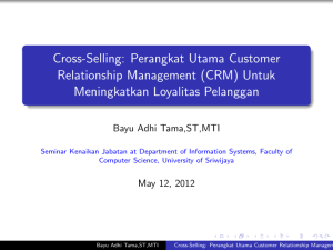 Cross-Selling: Perangkat Utama Customer Relationship Management