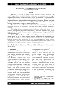 Edukasi Islami Jurnal Pendidikan Islam Vol. 03, Juli 2014