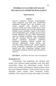 alternatif pembinaan/supervisi