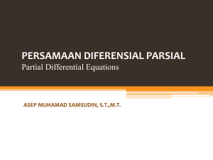persamaan diferensial parsial
