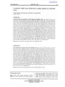 LAPISAN TIPIS ZnO SUSUNAN LARIK SEBAGAI - ANSN