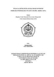 tinjauan hukum islam dan hukum positif terhadap