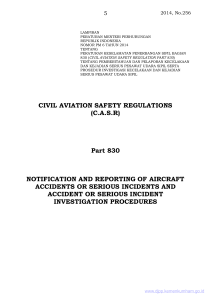 CIVIL AVIATION SAFETY REGULATIONS (C.A.S.R) Part 830