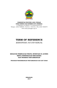 BAB I - Dinas ESDM Jateng - Pemerintah Provinsi Jawa Tengah