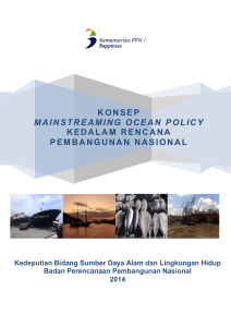 Konsep “Mainstreaming Ocean Policy” kedalam Rencana