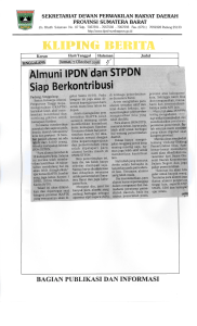Almuni IPDN.dan STPDN Siap Berkontribusi