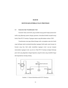 BAB III SISTEM KELISTRIKAN DAN PROTEKSI