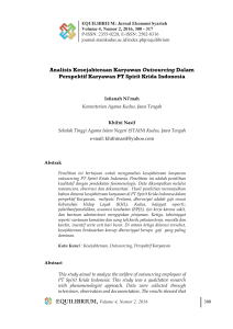 Analisis Kesejahteraan Karyawan Outsourcing Dalam Perspektif