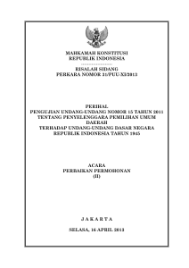 mahkamah konstitusi republik indonesia !!!!!!!!!!!!!!!!!!!!! risalah sidang