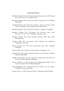 DAFTAR PUSTAKA Budiharto, Widodo. 2013. Web Programming