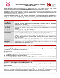 ringkasan informasi produk dan/atau layanan bahagia buah hati