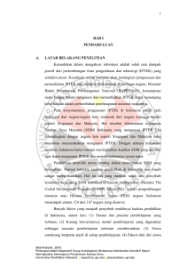 1 BAB I PENDAHULUAN A. LATAR BELAKANG