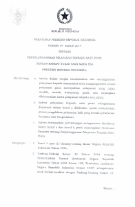 peraturan presiden republik indonesia nomor 97 tahun 2014