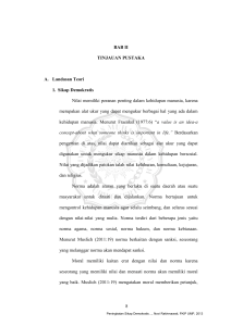 8 BAB II TINJAUAN PUSTAKA A. Landasan Teori 1. Sikap