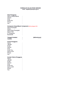 Formulir Permohonan Colocation Server