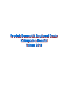 produk domestik regional bruto kabupaten kendal tahun 2011