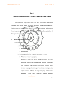 Bab V Analisa Perancangan Hotel Pariwisata di Kutoarjo