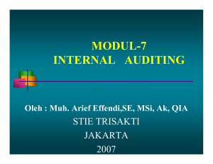 MODUL-7 INTERNAL AUDITING