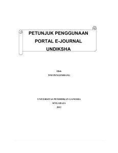 PETUNJUK PENGGUNAAN PORTAL E