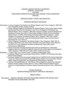 undang-undang republik indonesia nomor 1 tahun 1980 tentang