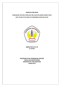 naskah publikasi hubungan antara perilaku ibu dan kejadian diare