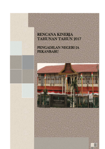 rencana kinerja tahunan tahun 2017