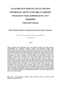 analisis dan perancangan sistem informasi akuntansi siklus kredit