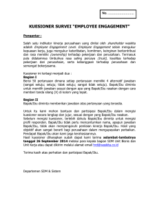 kuesioner survei “employee engagement”