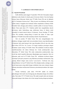 40 V. GAMBARAN UMUM PERUSAHAAN 5.1