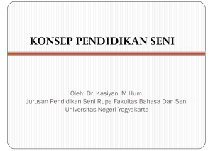 konsep pendidikan seni - Staff Site Universitas Negeri Yogyakarta