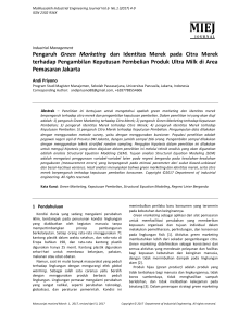 Pengaruh Green Marketing dan Identitas Merek pada Citra Merek