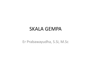 Skala Gempa - WordPress.com