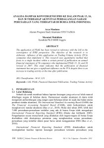 analisa dampak konvergensi ifrs ke dalam psak 13, 16, dan 30