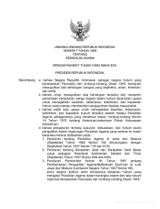 undang-undang republik indonesia nomor 7 tahun 1989 tentang