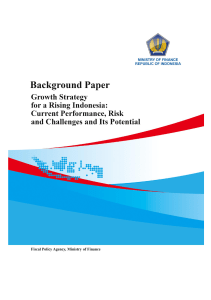 Background Paper International Seminar on “Growth Strategy for
