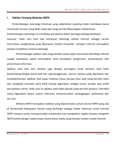 I. Sekilas Tentang Website SKPD