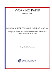 working paper - Bank Indonesia