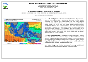 Prakiraan Cuaca Wilayah Pelayanan