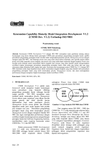 Kesesuaian Capability Maturity Model Integration Development V1.2