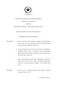 keputusan presiden republik indonesia nomor 24